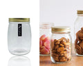 bulk 24 Glass Jar w Screw Lid 1000ml Canister 16cm V637-KIT32677