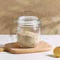 bulk 24 Glass Jar Metal Clip 700ml Canister 13cm V637-KIT32680