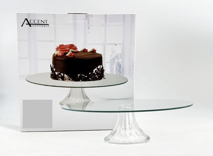 Glass Round Cake Stand 30cm V637-KIT33979