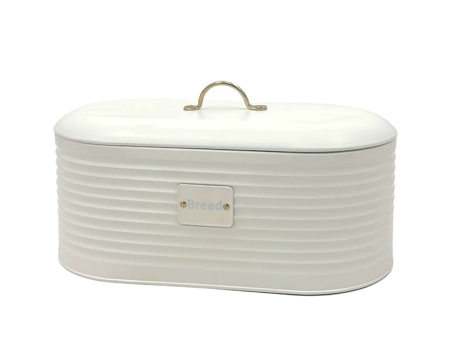 Corrugated Metal Bread Storage Bucket Oval 34x18cm V637-KIT35008