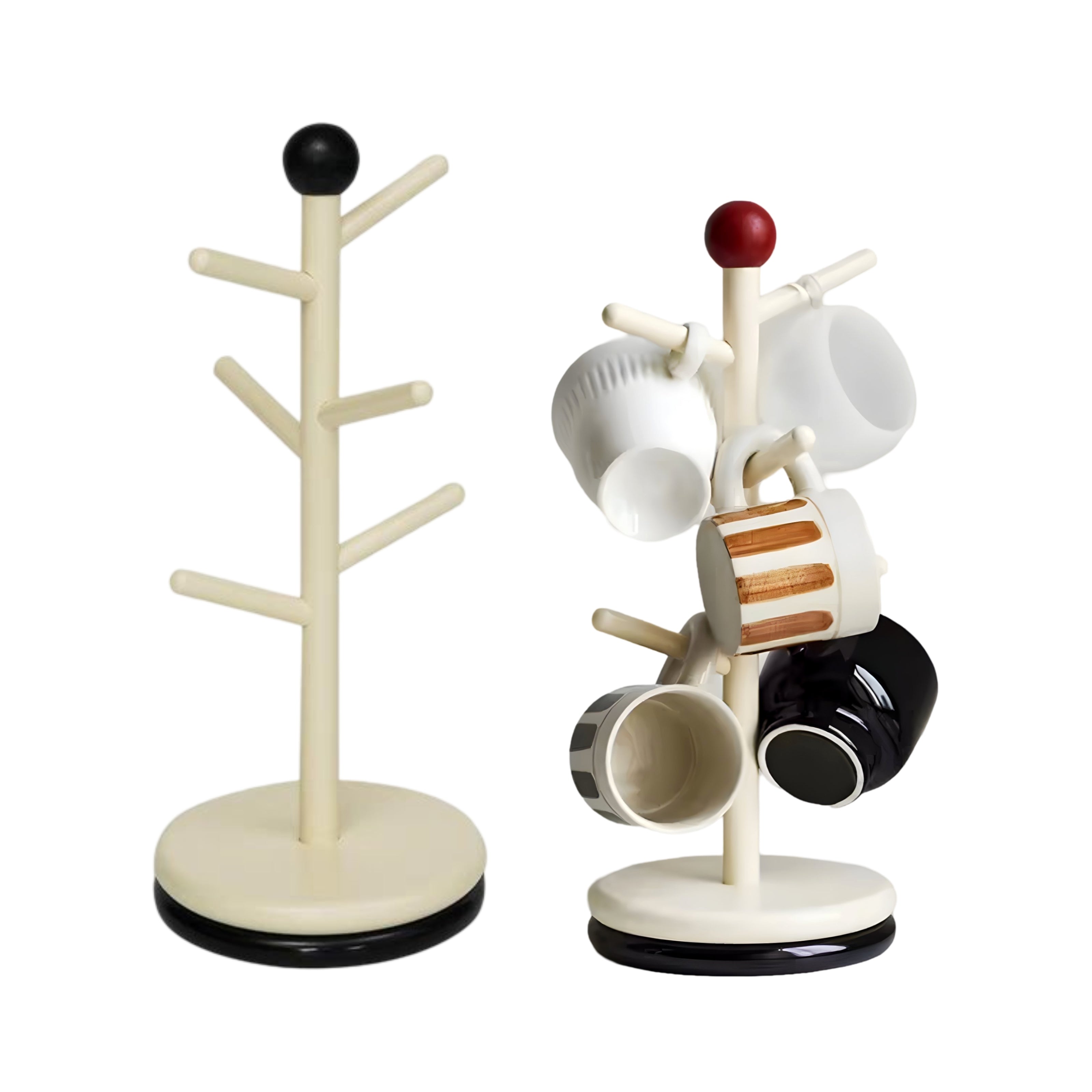 Set 2 Rotating Cup Mug Holder 2 Assort 31cm V637-KIT37226