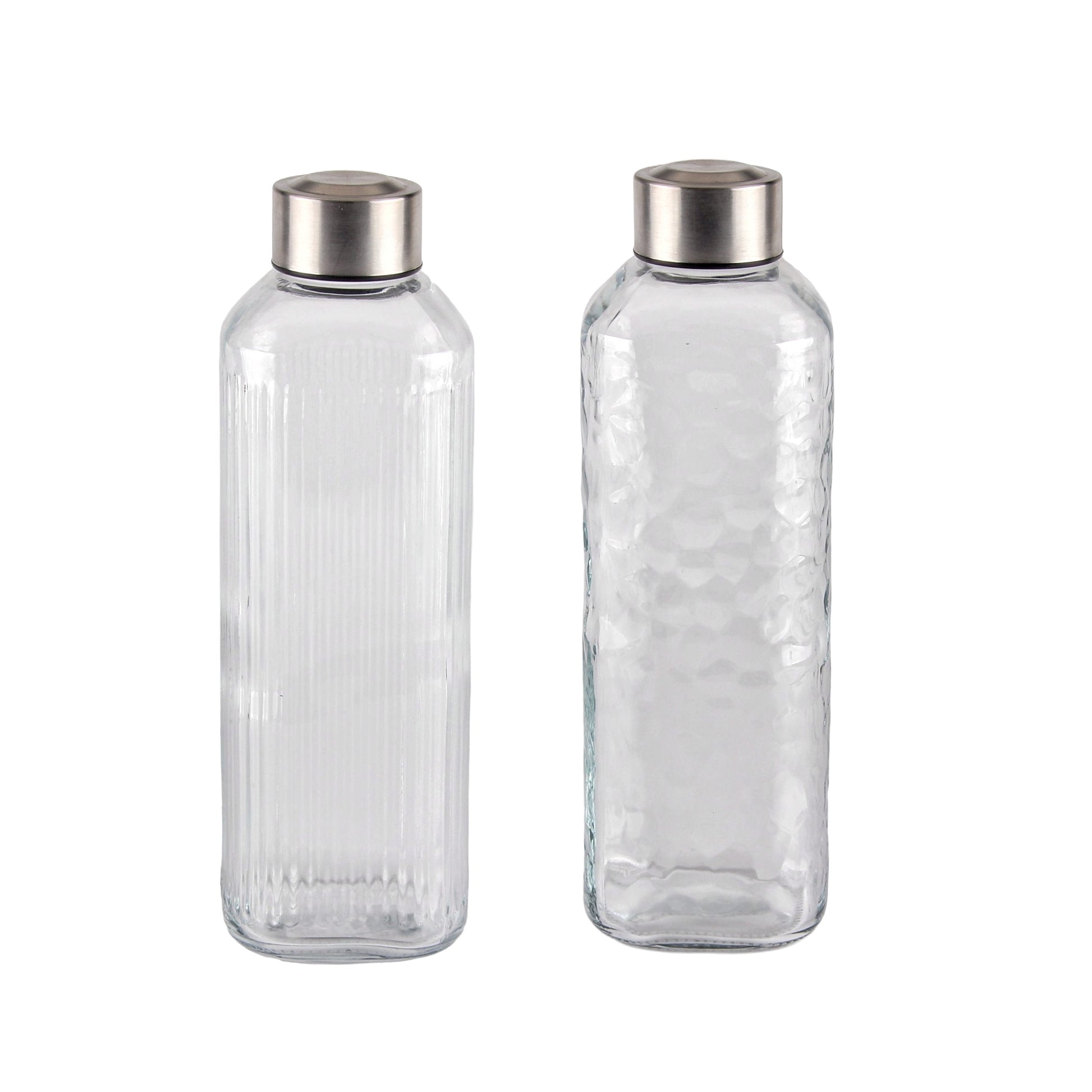 bulk 12 Glass Bottle w Metal Screw Lid 1Lt Assort 8x23cm V637-KIT38463