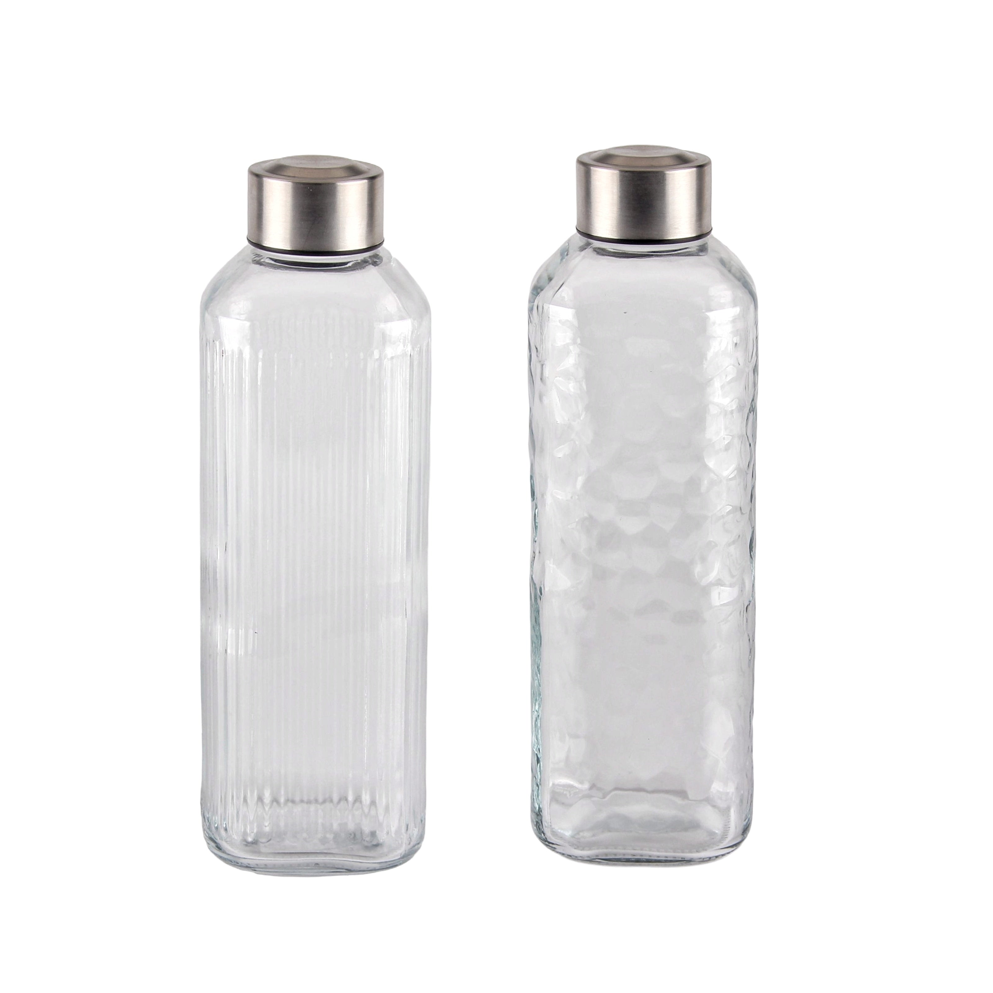 bulk 12 Glass Bottle w Metal Screw Lid 1Lt Assort 8x23cm V637-KIT38463