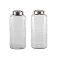 bulk 12 Glass Bottle w Metal Screw Lid 1.3Lt Assort 10x25cm V637-KIT38464