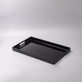 Tray Rectangular 42cm Black Lacquerware V637-L0192