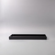 Tray Rectangular 42cm Black Lacquerware V637-L0192