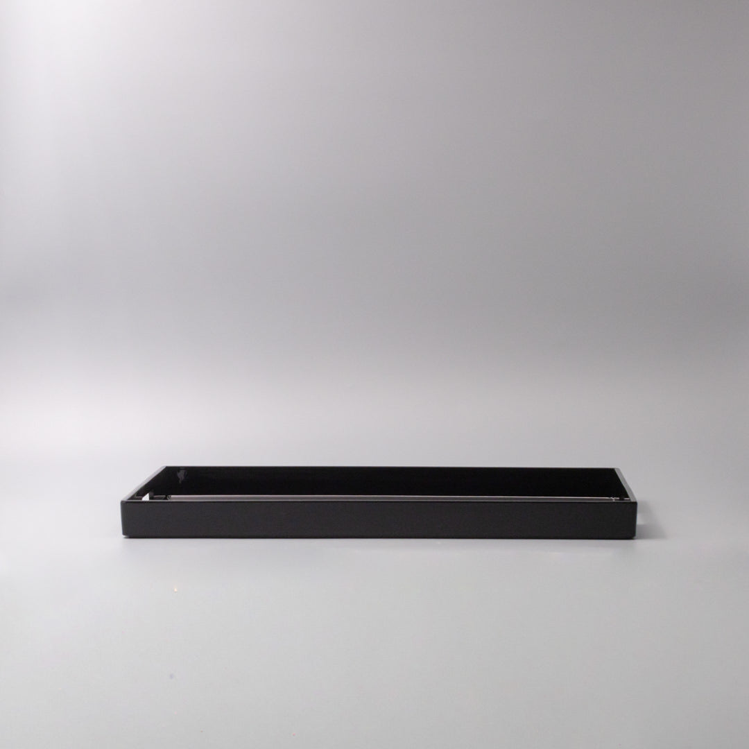 Tray Rectangular 42cm Black Lacquerware V637-L0192