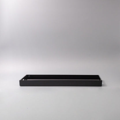 Tray Rectangular 42cm Black Lacquerware V637-L0192