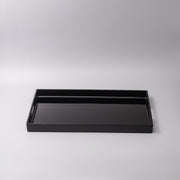 Tray Rectangular 42cm Black Lacquerware V637-L0192