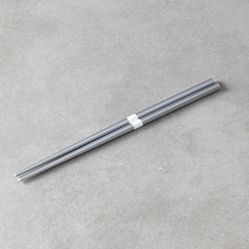Chopsticks Lacquered Silver & White V637-L0301