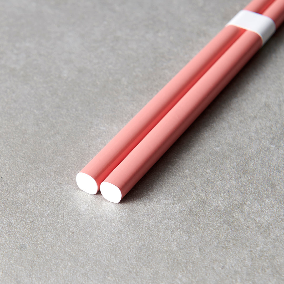 Chopsticks Lacquered Pink & White V637-L0307