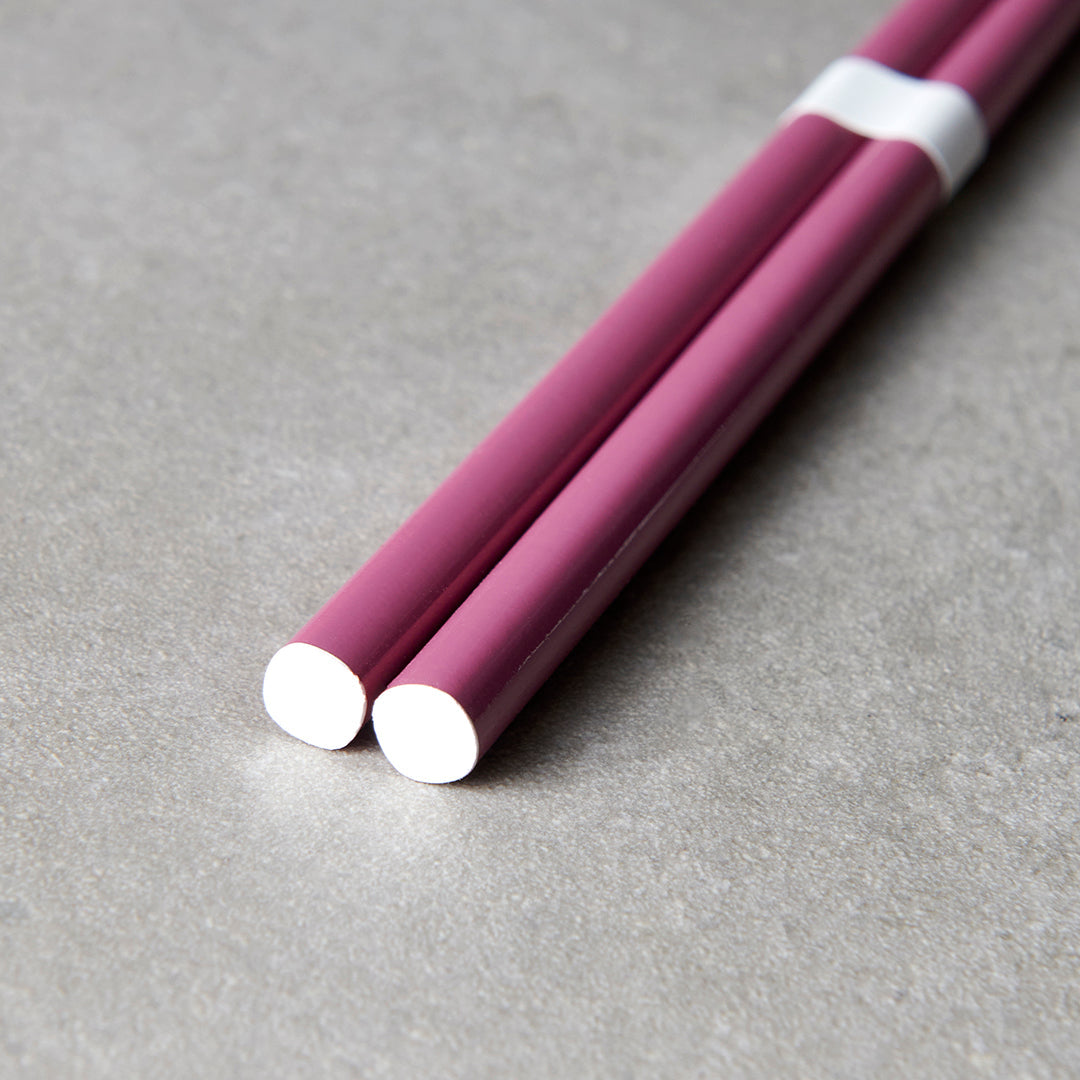 Chopsticks Lacquered Plum & White V637-L0308