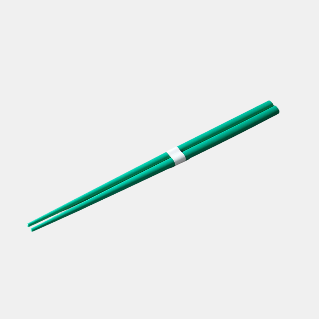 Chopsticks Lacquered Green & White V637-L0315