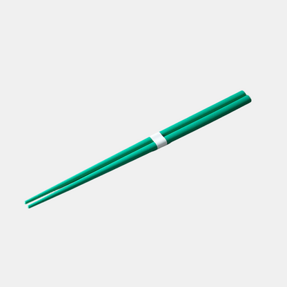 Chopsticks Lacquered Green & White V637-L0315