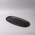 Platter Oval 42.5cm Black Lacquerware Glaze V637-L1972