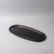 Platter Oval 42.5cm Black Lacquerware Glaze V637-L1972