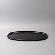Platter Oval 42.5cm Black Lacquerware Glaze V637-L1972