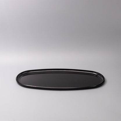Platter Oval 42.5cm Black Lacquerware Glaze V637-L1972
