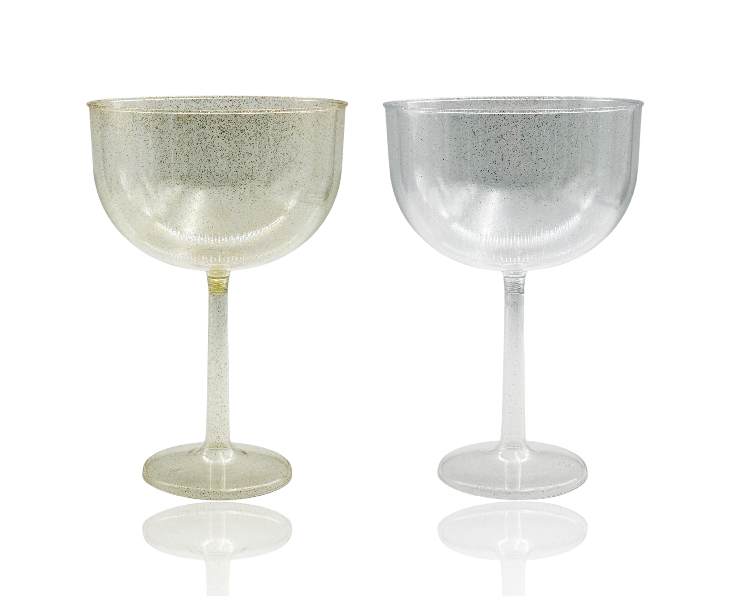 bulk 24 Glitter Plastic Jumbo Wine Glass 1.38lt 16x23cm V637-PAR35093