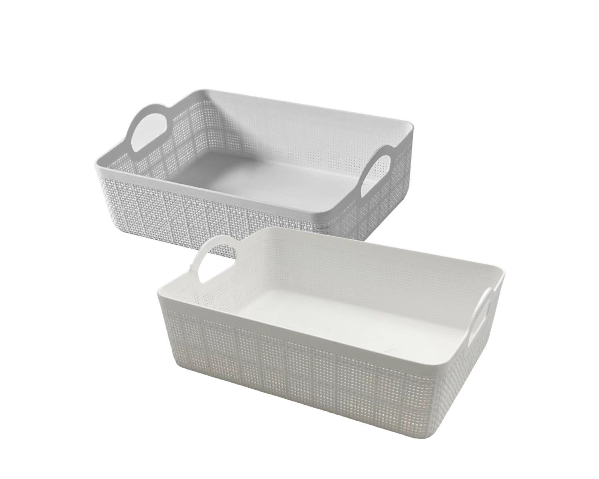 bulk 24 Rect Storage Basket w Handle Assort 210cm V637-PLA31354