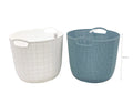 bulk 8 Round Basket w Handle Assort 40cm V637-PLA31361