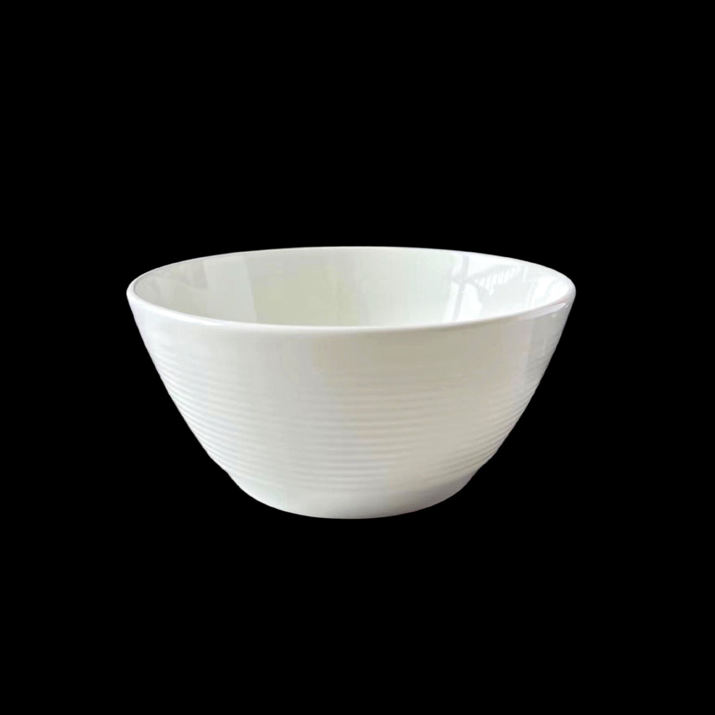 bulk 24 White Fine Bone China Embossed Bowl 13x6cm V637-TAB35956