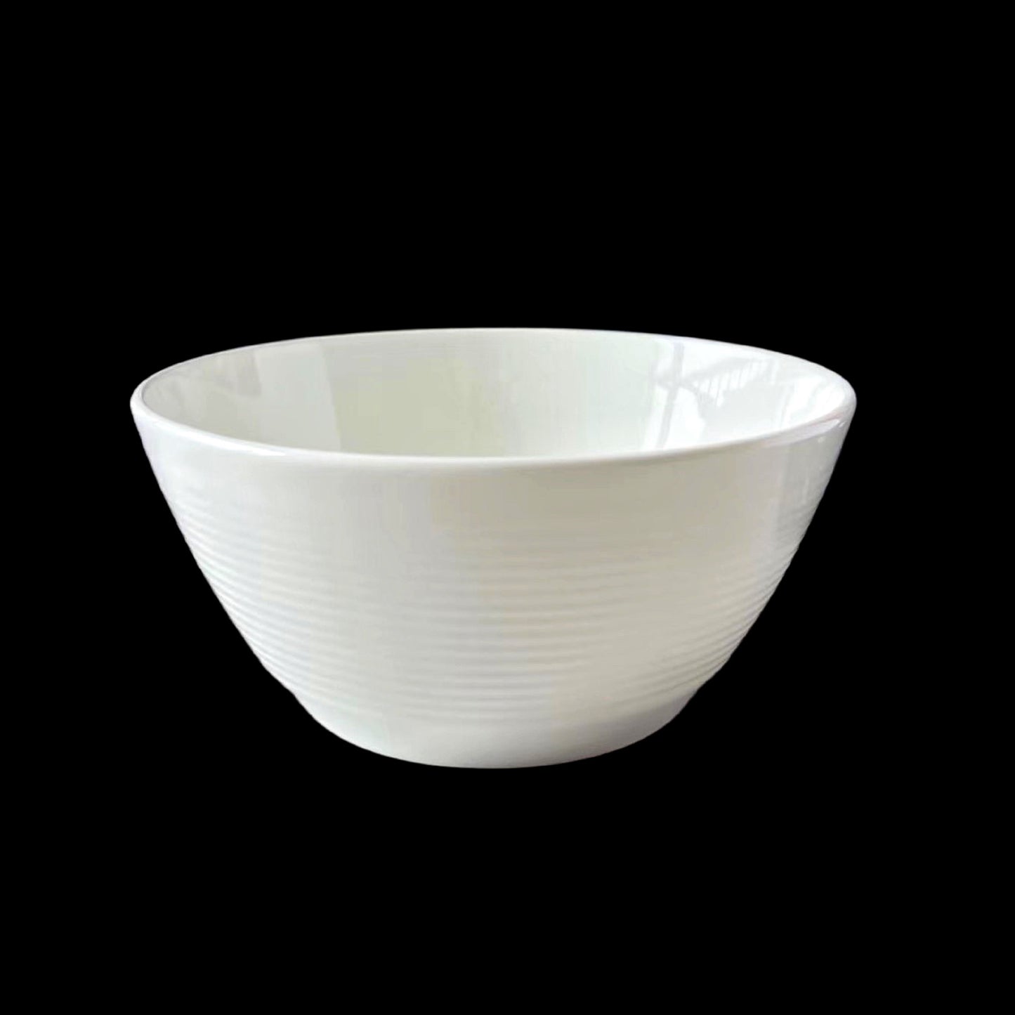bulk 24 White Fine Bone China Embossed Bowl 16x7cm V637-TAB35957