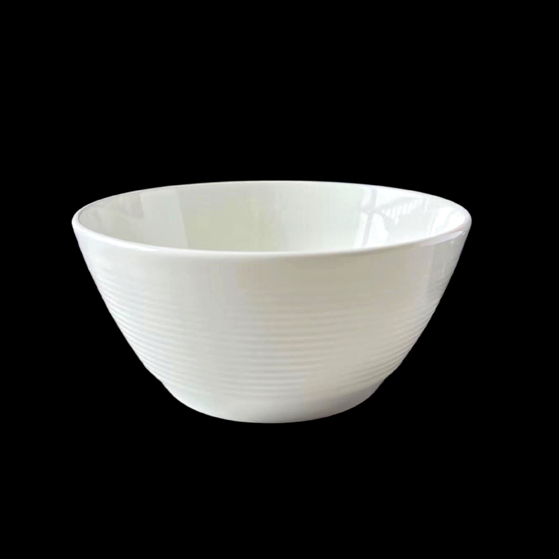 bulk 24 White Fine Bone China Embossed Bowl 16x7cm V637-TAB35957