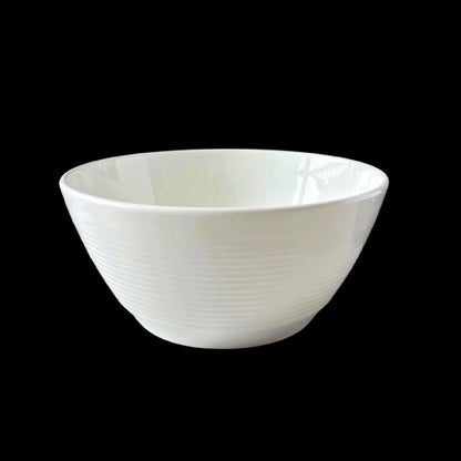 bulk 24 White Fine Bone China Embossed Bowl 16x7cm V637-TAB35957
