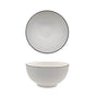 bulk 24 Sorrento Porcelain Embossed Bowl w Black Rim 6.5'' 16cm V637-TAB36447