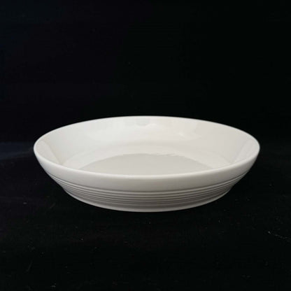 bulk 24 White Fine Bone China Embossed Side Plate 19cm V637-TAB37071