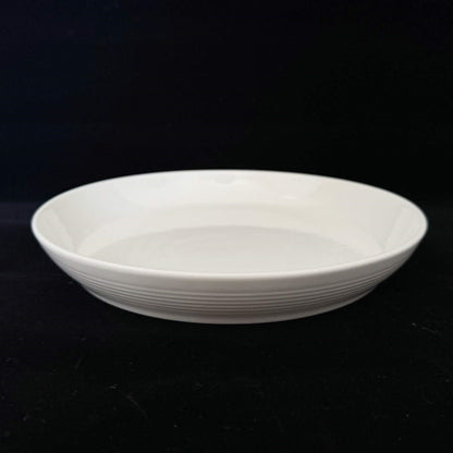 bulk 24 White Fine Bone China Embossed Side Plate 21cm V637-TAB37072
