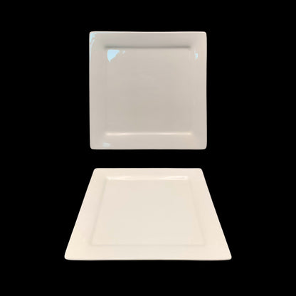 bulk 24 White New Bone China Square Side Plate 21cm V637-TAB38473