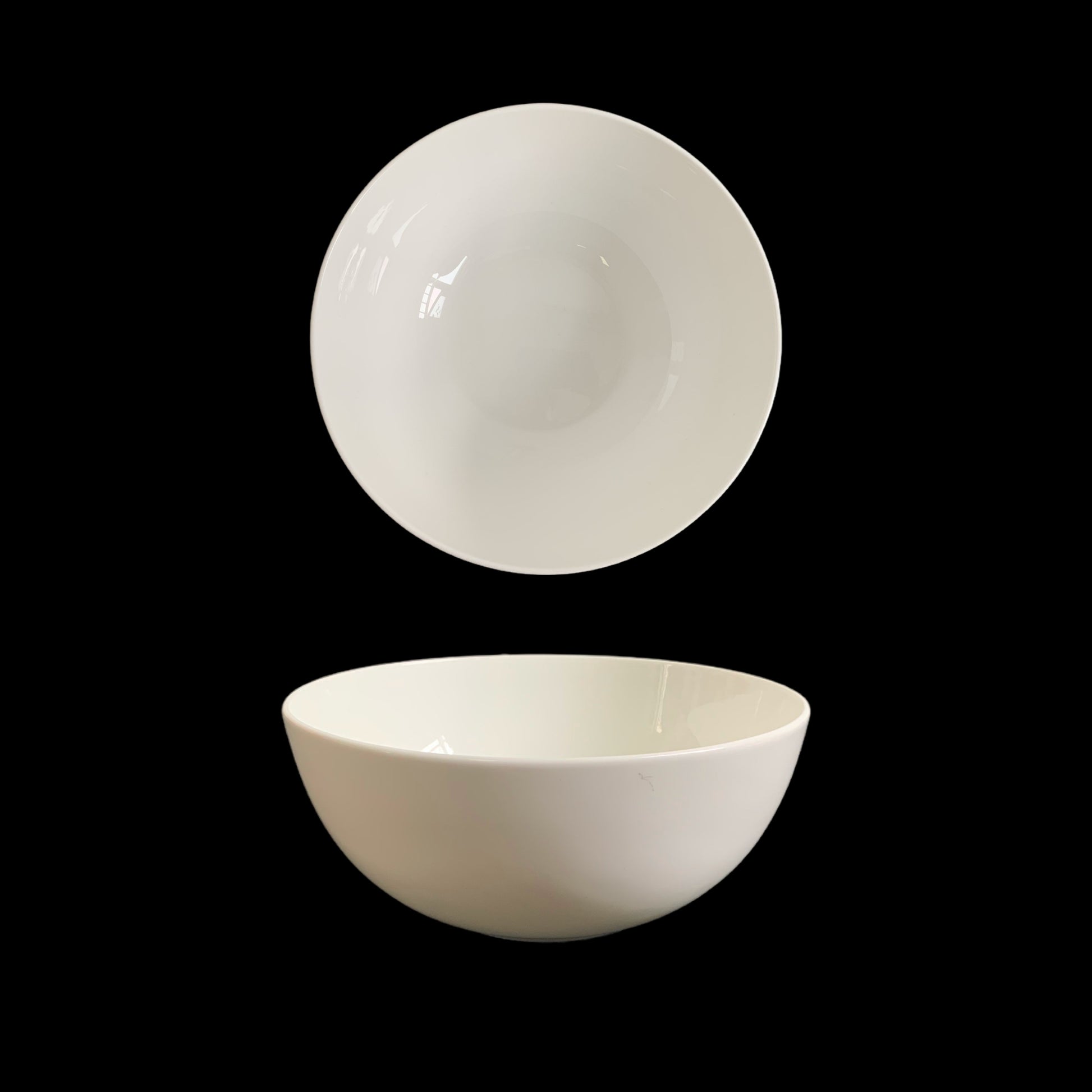 bulk 24 White Fine Bone China Bowl 7in 17cm V637-TAB38663