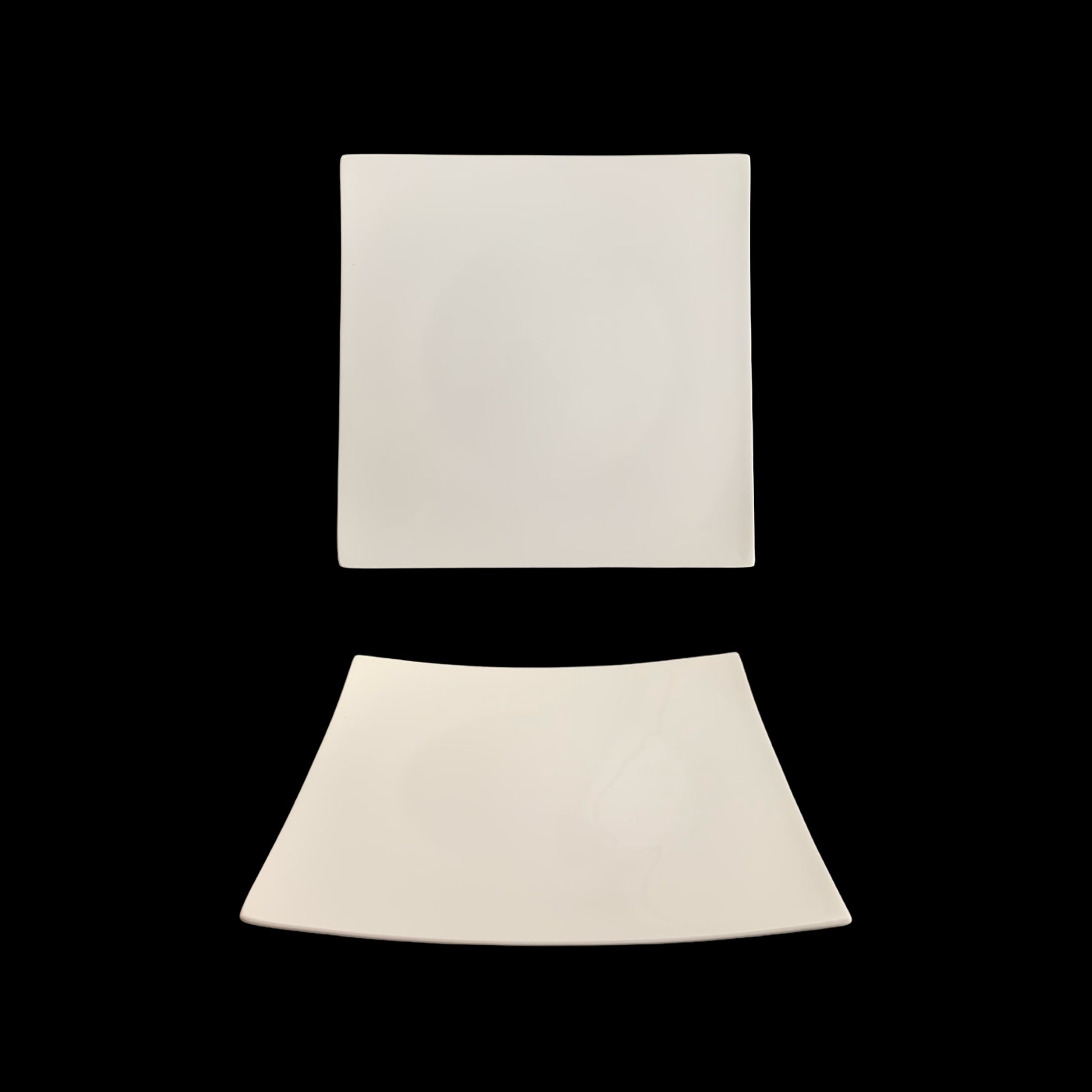 bulk 24 White New Bone China Square Side Plate 9in 22x2cm V637-TAB38669