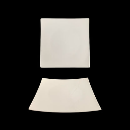 bulk 24 White New Bone China Square Side Plate 9in 22x2cm V637-TAB38669