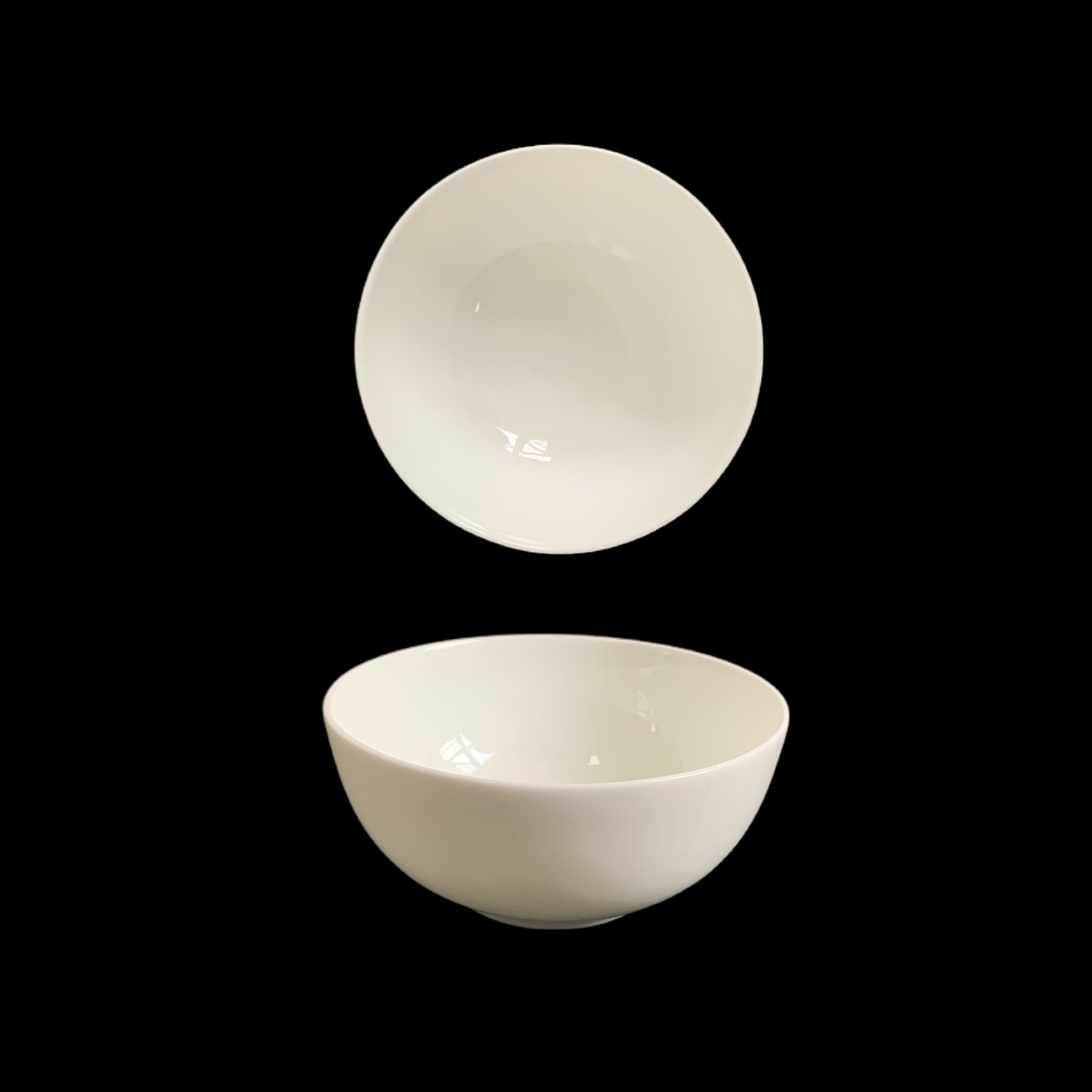 bulk 24 White New Bone China Round Bowl 4.5in 11cm V637-TAB38672