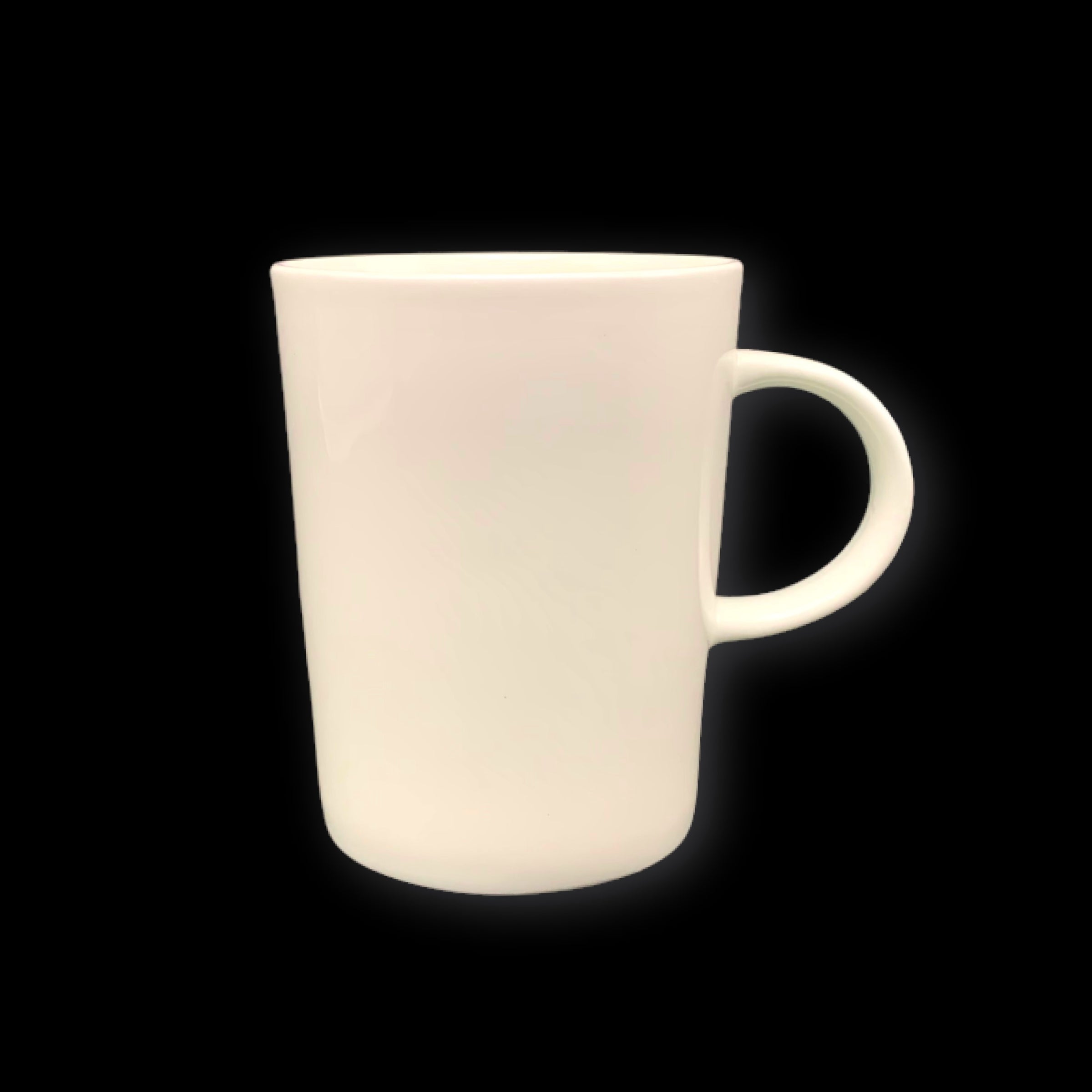 bulk 24 White Bone China Cone Mug 340ml 8x10cm V637-TAB38712