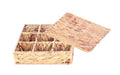 bulk 4 Natural Water Hyacinth Tea Box w Lid 24cm V637-WDB31813
