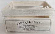 Vintage Home Wood Crates White Wash 40x22cm V637-WDB35976