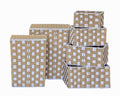 Set 6 Woven Paper Rope Laundry N Storage Basket 55cm V637-WDB37329