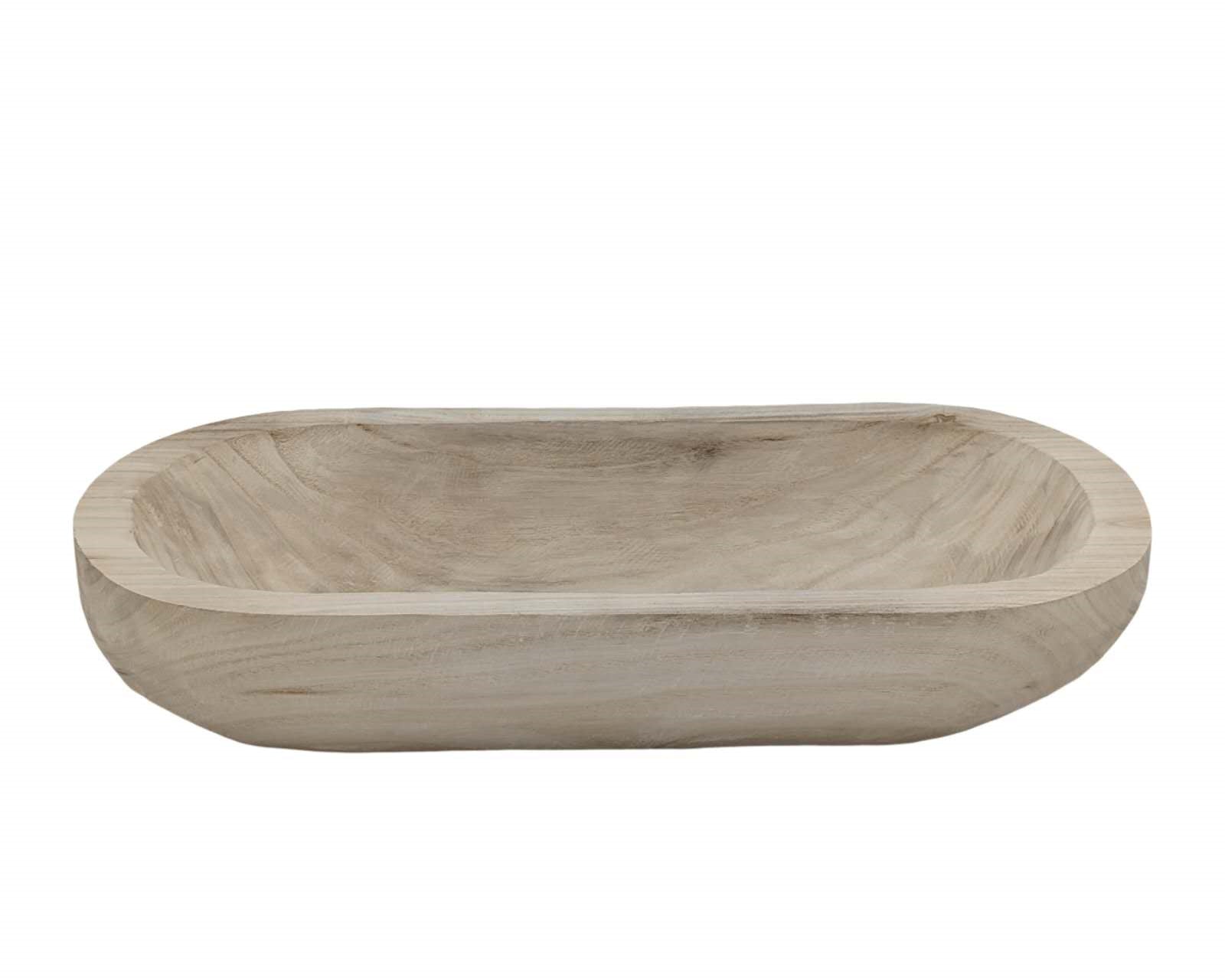 bulk 4 Wood Boat Tray Rectangle 45cm V637-WDB37491