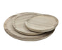 Set 3 Wood Round Trays 39cm V637-WDB37496