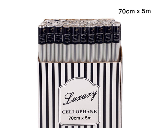 bulk 50 Cellophane 70cmx5m on 38mm Core V637-WRP0012