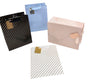 bulk 24 Medium Foil Stripe Gift Bag Assort 23cm V637-WRP28352