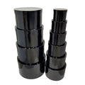 bulk 2 Round Gift Box Set 10 Assort Sizes Black V637-WRP30494