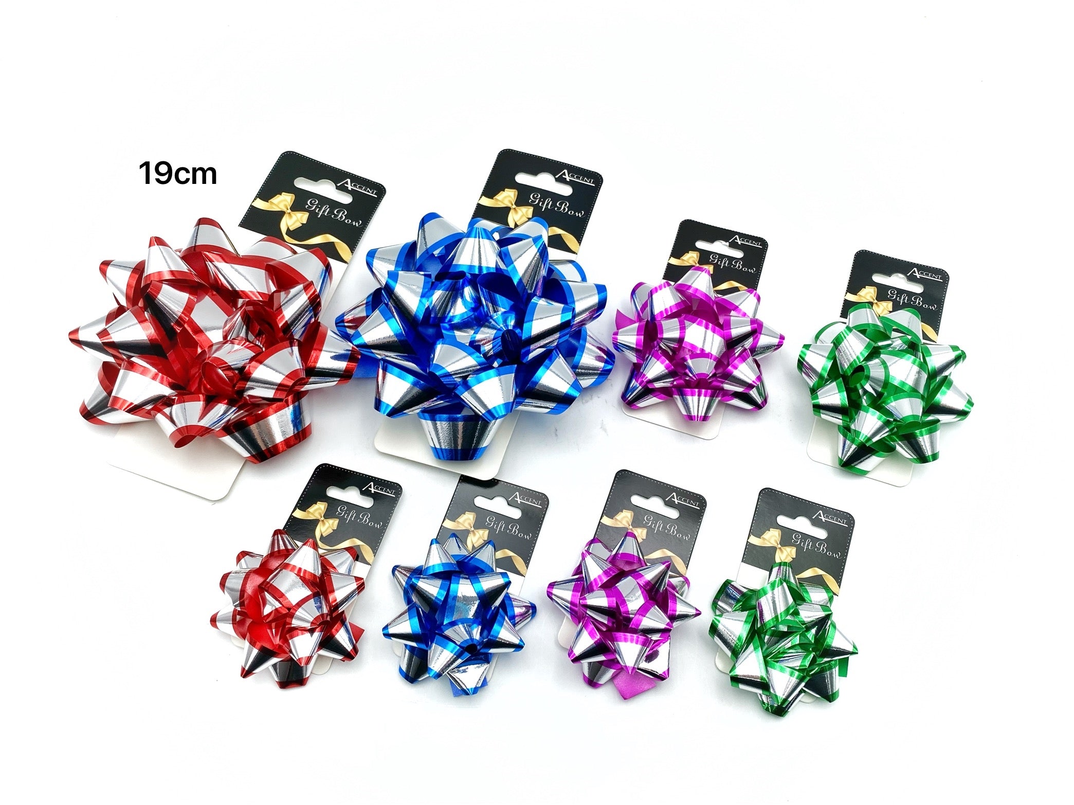 bulk 24 2 Tone Gift Bow 15cm Assort Cols V637-WRP31740