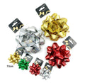 bulk 24 Holographic Gift Bow 7.5cm Assort Cols V637-WRP31743
