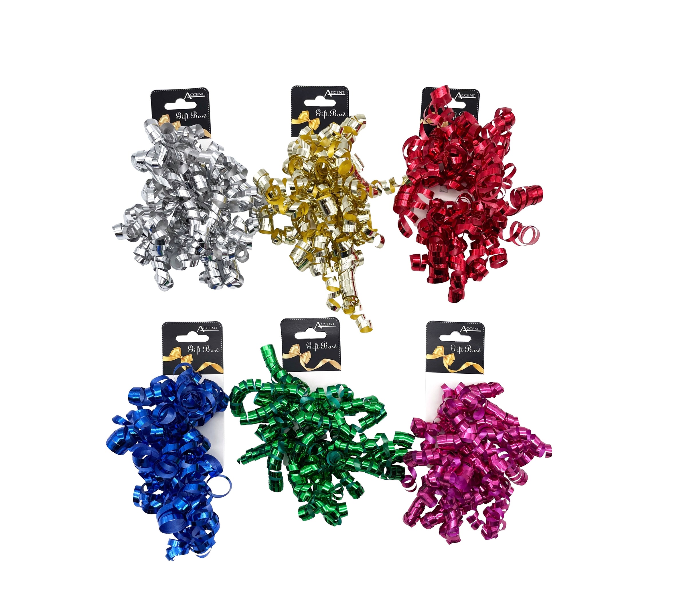 bulk 24 Metallic Curling Ribbon Assort Cols V637-WRP31748