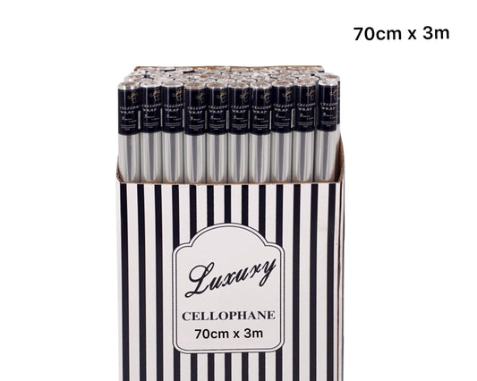 bulk 50 Cellophane 70cmx3m on 38mm Core V637-WRP32458
